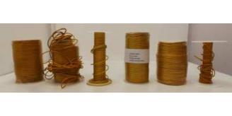 Joblot of Approx 430m of Gold & Mustard Round Leather Cords 2mm Wide