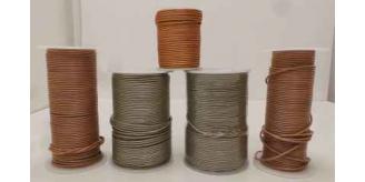 Joblot of Approx 325m of Metallic Round Real Leather Cords 2mm Wide