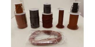 Joblot of Approx 520m of Mixed Brown Round Leather Cords 2mm Wide