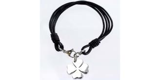 Joblot of 6 lines Assorted Stainless Steel & Leather Bracelets