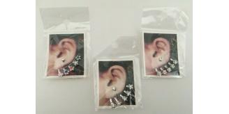 Wholesale Joblot Of 50 Fan Jacket Back Flower And Star Statement Fashion Earrings