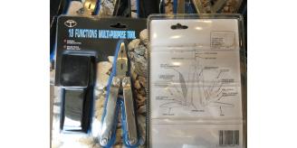 JOBLOT OF 48 x 18 FUNCTION MULTITOOL STAINLESS STEEL WITH NYLON POUCH