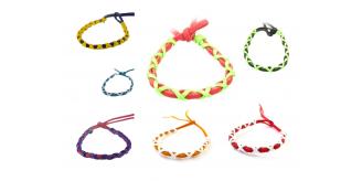 Wholesale Joblot Of 50 Mixed Faux Leather Suede Cord Bracelet Wrap Wristbands