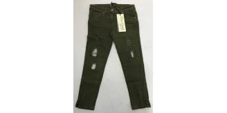 One Off Joblot of 6 Miss Grant Girls Distressed Sequin Jeans in Green