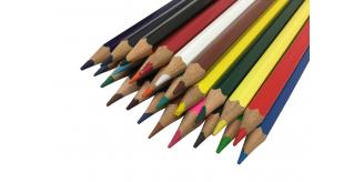 Colouring Pencil - 24 Assorted Colours Sharpened Long-Lasting Coloured Pencils Ideal for Drawing, Writing and Sketching by Arpan (ST-9670)