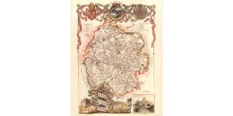 100 Herefordshire 19th Century Reproduction Thomas Moule Decorative Antique Maps