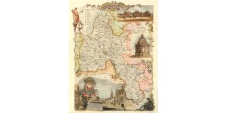 100 Oxfordshire 19th Century Reproduction Thomas Moule Decorative Antique Maps