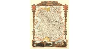 100 Shropshire 19th Century Reproduction Thomas Moule Decorative Antique Maps