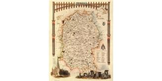 65 Wiltshire 19th Century Reproduction Thomas Moule Decorative Antique Maps