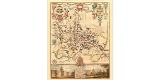 100 Oxford University Campus and City 19th Century Reproduction Thomas Moule Decorative Antique Maps