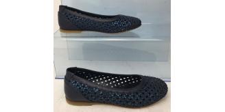 Wholesale Joblot of 4 Quis Quis Girls Blue Leather Openwork Flat Sizes 12-2