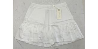 One Off Joblot of 6 Miss Grant Girls White Summer Shorts with Pleat 3 Sizes