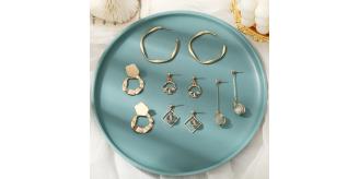 2 different sets of elegant special design earring, 5 styles in each set, 1 pair of each style/slot