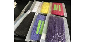 8 sealed packs of Ric Rac Ribbon 8mm width, 50 metres per pack.