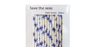 Paper Straws 100 x Packs of 100 Premium Paper Straws (10,000 Straws)