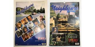 One Off Joblot of 38 Neighbours Official Calendars - 1989 & 1990 - Collectables