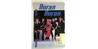 One Off Joblot of 14 Duran Duran Copyright Approved 1986 Calendar - Vintage