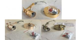One Off Joblot of 25 Pathson E27/1 Lampholder with Fittings in 3 Colours