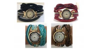 Wholesale Joblot Of 10 Womens Double Wrap Braided Evening Watches
