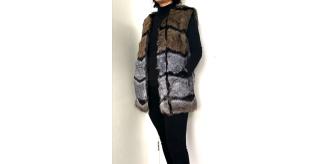 High Quality Women Girls Faux Fur Gilet Waistcoat Sleeveless Jacket-Box of 40 pcs Mix