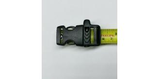 One Off Joblot Of 895 55mm Black Emergency Whistle Side Release Buckle Clips Plastic