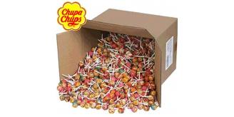 14kg Wholesale Box Of Approx 1200 x Chupa Chup Branded Lollies. Rrp 25p each, £300 retail stock.