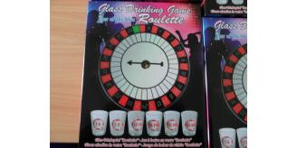 Joblot of 12 x Roulette Glass Drinking Game - Spin & Shot Casino - Glasses Party Wheel - Stag Hen Do's - Alcohol Fun Glass Set - Adult 18+ - Party Nov