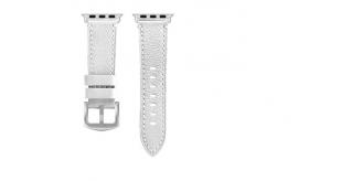 4pcs Genuine Leather Watch Strap White for Apple Watch 42-44mm | GCW071