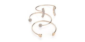 30pc Joblots Three Piece Rose Gold Colour Adjustable Banglesl UK SELLER l GCJ097