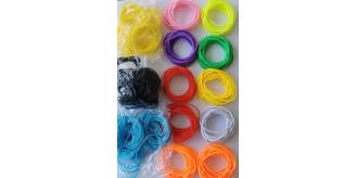 Wholesale Joblot Of 500 Gummy Band Bracelets In Mixed Colours