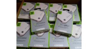 20 x Techlink Recharge 4000 Portable Pocket Power USB Charger Powerbank 4000mAh White Used