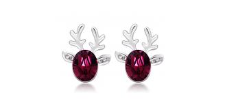 20 x Rudolph Reindeer Crystal Stud Earrings Christmas Presents Gift l UK SELLER l GCJ079