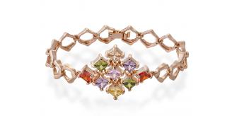 10 x Infinity Bracelet With Rose Gold Plating l UK SELLER l GCJ047