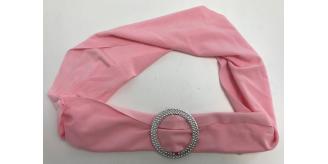 One Off Joblot of 49 Pink Fabric Belt Costume Accessory with Circle Ring Buckle