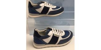 Wholesale Joblot of 4 Quis Quis Boys Leather Trainers Blue/White