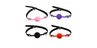 12 High-quality Faux leather Silicone Silky Gag Ball 4 Colours 3 Each|UK SELLER|SM012
