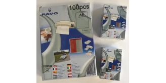 One Off Joblot of 122 Pavo Laminating Pouches in 3 Sizes (Pack of 100)