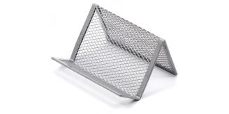 One Off Joblot of 410 Esselte Mesh Business Card Holder Silver
