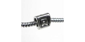 Wholesale Joblot Of 200 Triangle Alphabet Charms For Bracelets Antique Silver Look