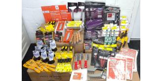 HUGE JOBLOT - 445 x TOP BRANDS GREAT STOCK DIY DECOR TOOLS CARBOOT RRP £2286