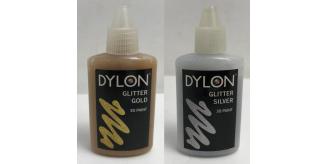 One Off Joblot of 360 Dylon Glitter Glue Gold & Silver 3D Paint 25ml