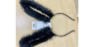 TOPSHOP STOCK BLACK FUR HORNS HALLOWEEN HEADBAND