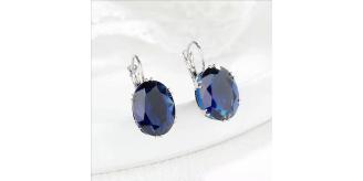 10pc BLUE ZIRCON EARRINGS | GCC037 UK SELLER 