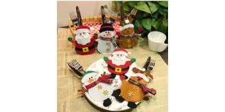 3pc CHRISTMAS CUTLERY COVERS - Box of 300