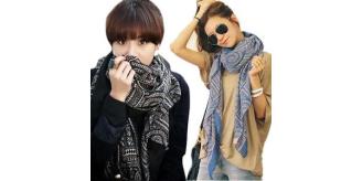 30pcs Scarves Scarf Black and Pink