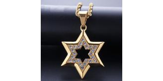 10pc STAR SHAPED PENDANT WOMENS NECKLACE | GCC097 UK SELLER