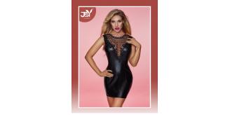 10pc LUXURY SEXY BLACK 2 PIECE WET LOOK LINGERIE SET | GCL114 UK SELLER