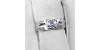 10pc LUXURY OPEN RING DESIGN CLEAR CRYSTALS | GCC138 UK SELLER