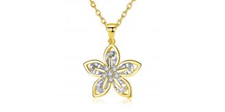 20pc LUXURY FLOWER PENDANT WOMENS NECKLACE | GCJ153 UK SELLER