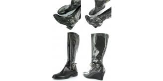 Joblot of 11 Pairs of Jeannot Ladies Knee High Leather Boots 2 Styles